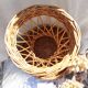 Vintage rattan round table
