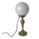 Vintage brass and opaline table lamp