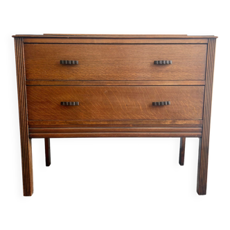 Art Deco Chest of 2 Drawers