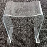 Stool made of transparent plexiglass, France, 1970s