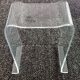 Tabouret en plexiglas transparent, France années 70