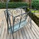 Porte-revue Art Deco en fer forgé patine bronze vers 1930-1940