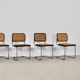 Set of 4 dinning chairs B32 by Marcel Breuer