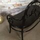 Banquette Thonet laqué noir