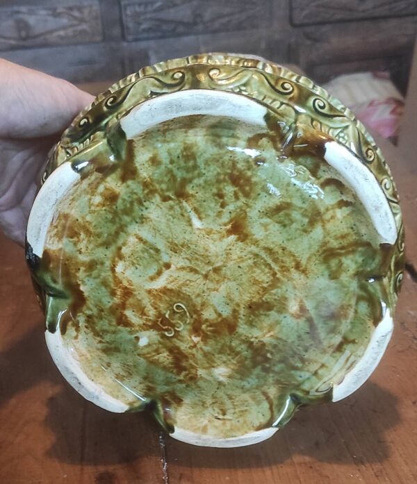 Cache-pot en barbotine