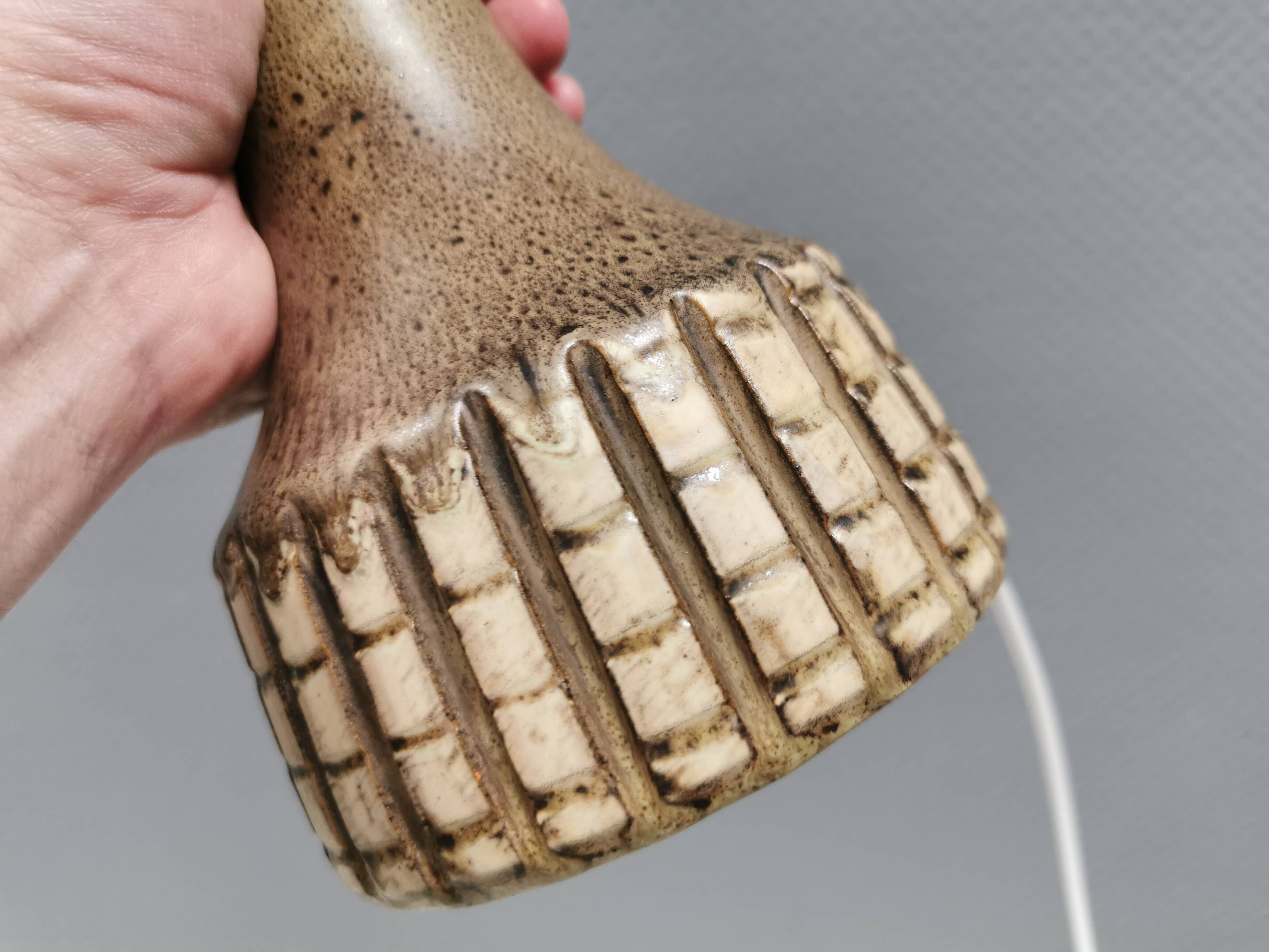 Table lamp from Løvemose Ceramics, Denmark, 1980s.