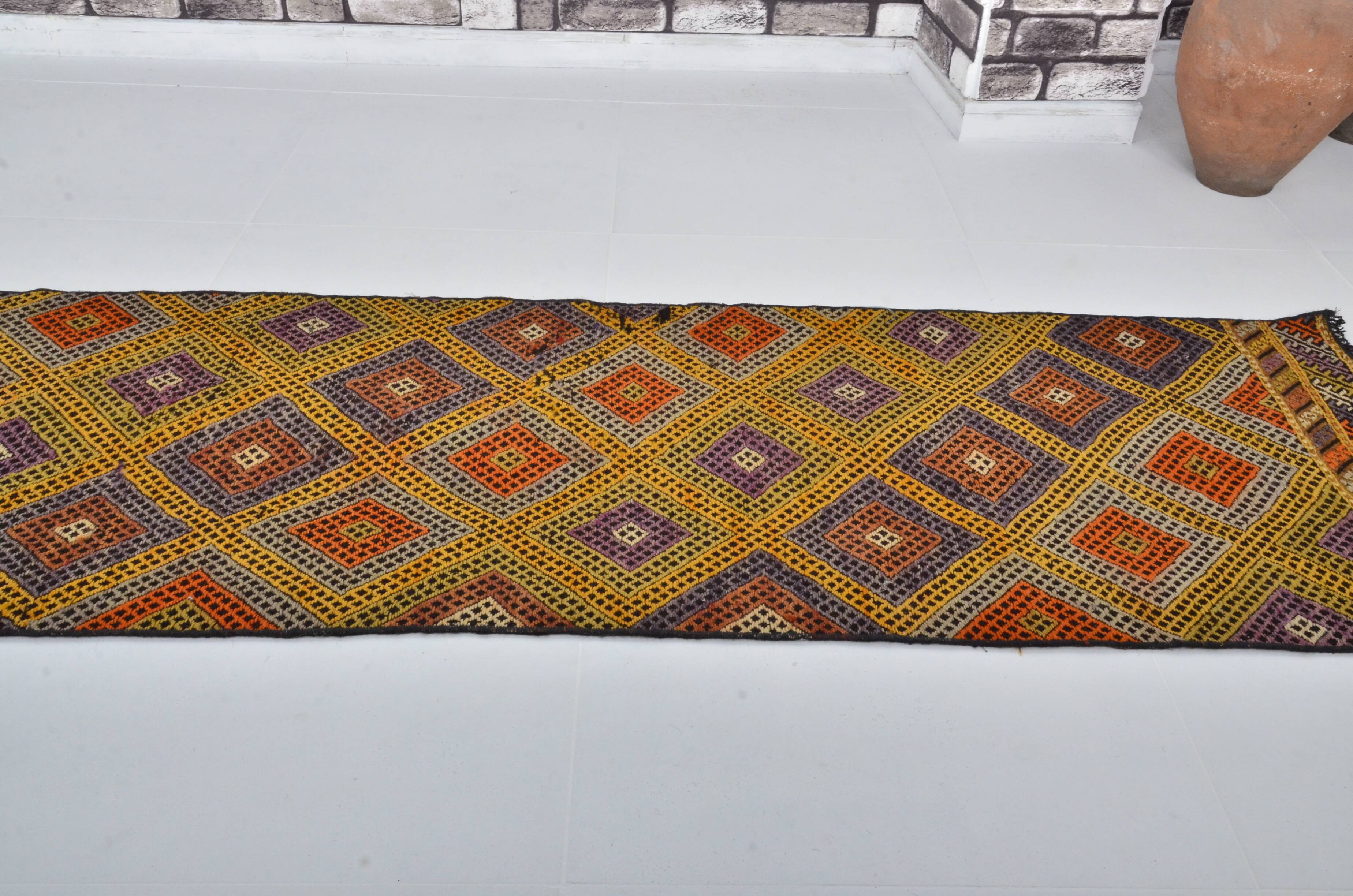 Handwoven Turkish Neutral Kilim sku 3400