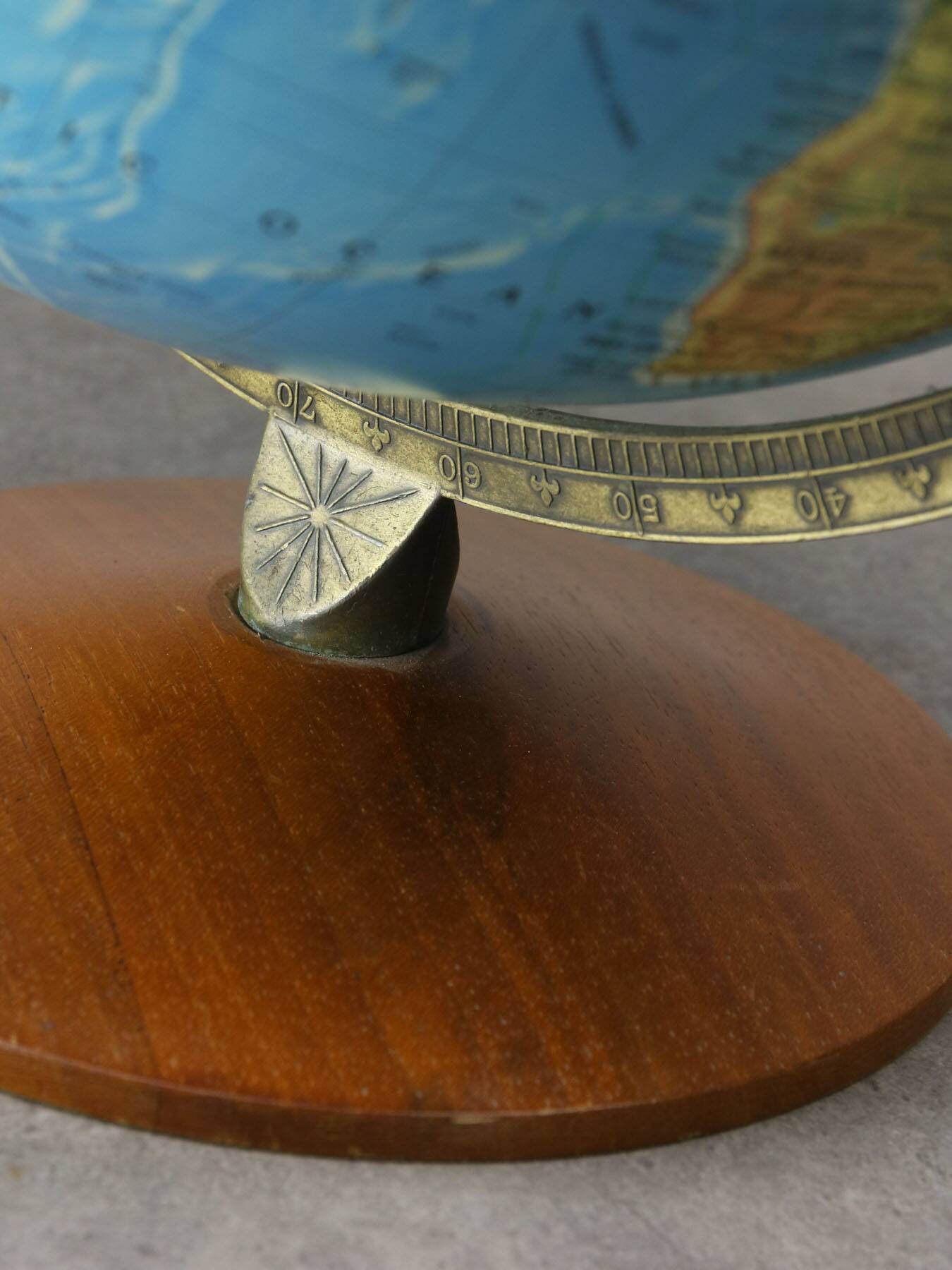 Vintage Danish Illuminated Glass Globe, 90s