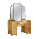 Art Deco dressing table in satin walnut with mirror, circa 1930.