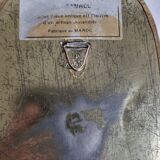 Set of 4 Moroccan mirrors in vintage brass 27 cm