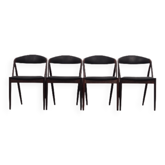 Ensemble de quatre chaises en palissandre, design danois, années 1970, designer: Kai Kristiansen
