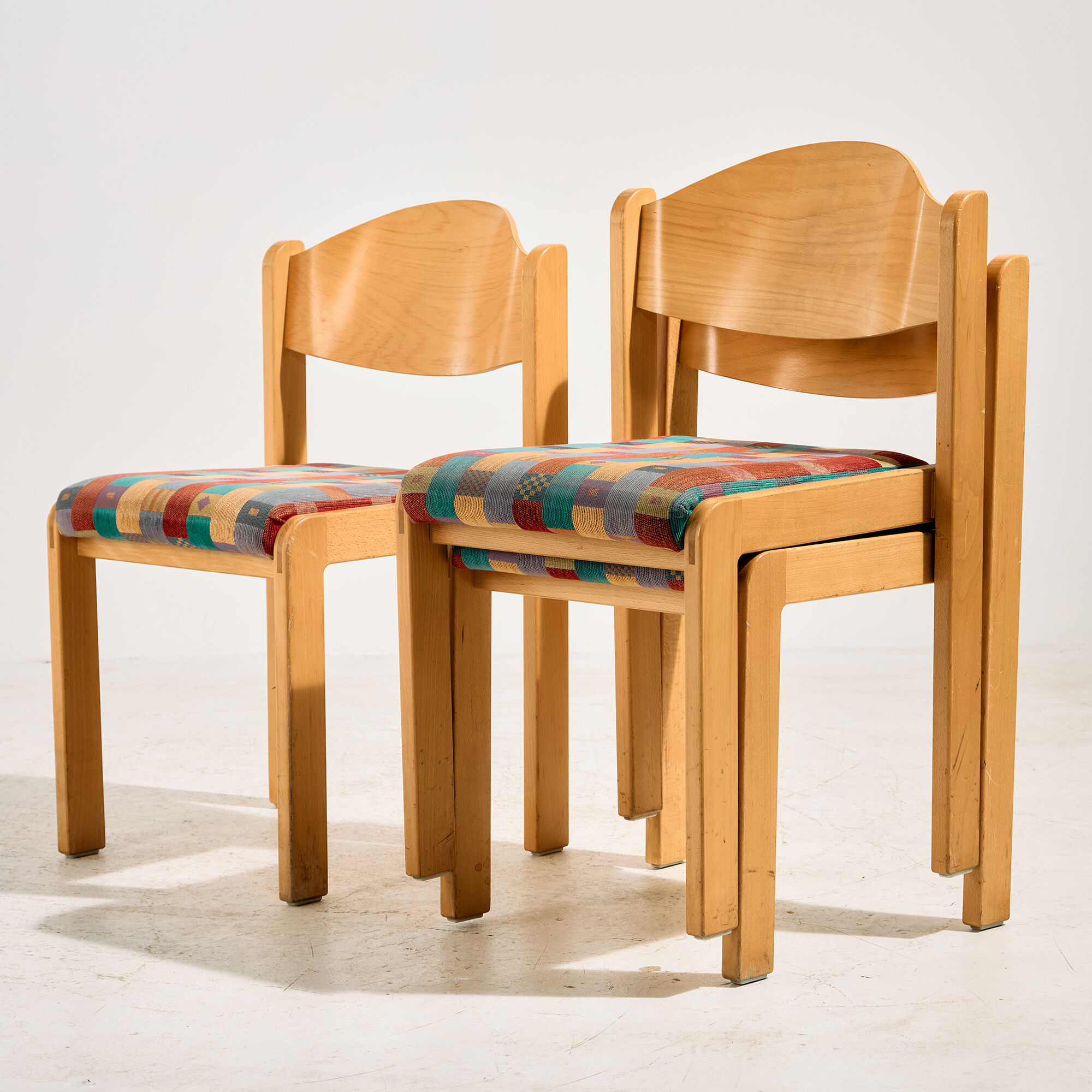Stackable beech chair