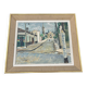 Tableau ancien Rue avec église – Jack Senne 1933