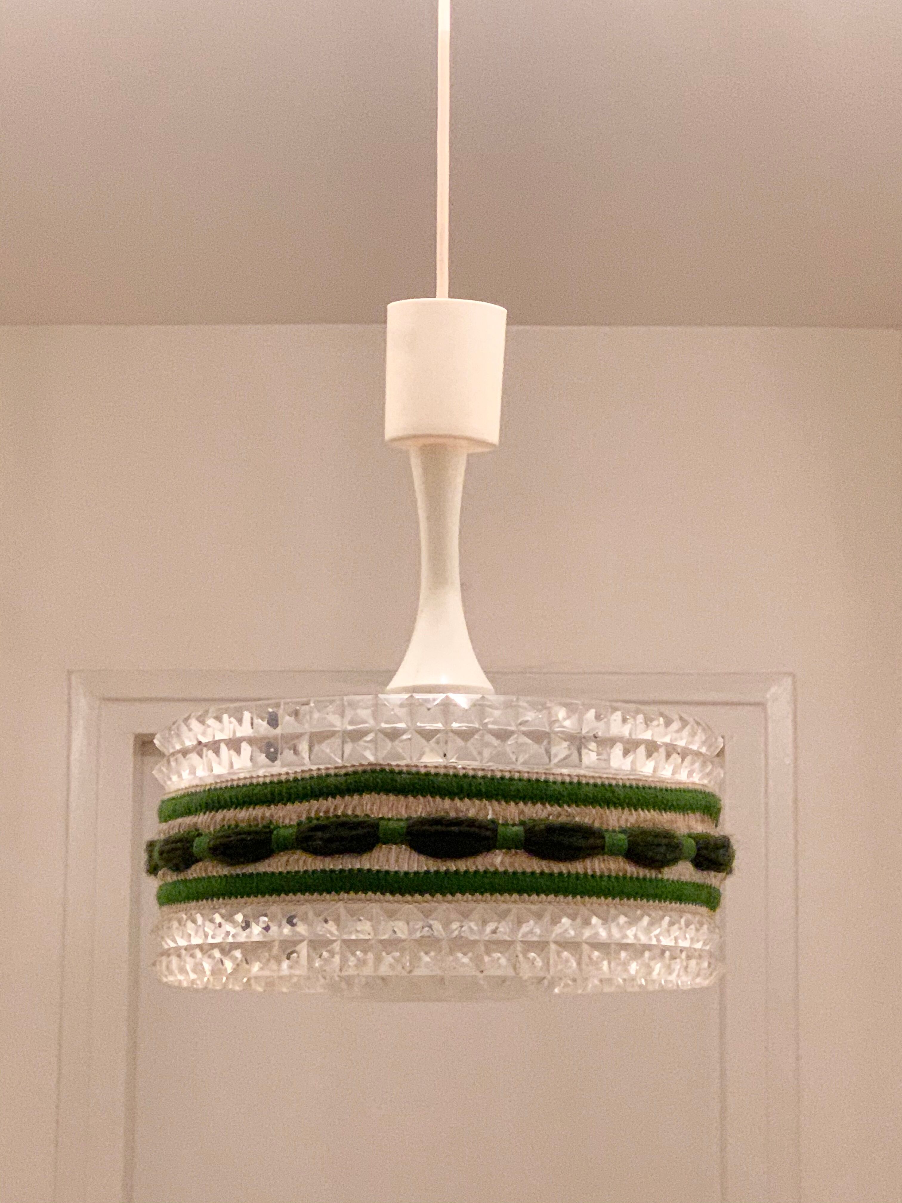 Glass and plexiglass suspension 1970