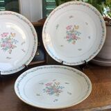 3 serving dishes in Limoges porcelain - Porcelaine limousine