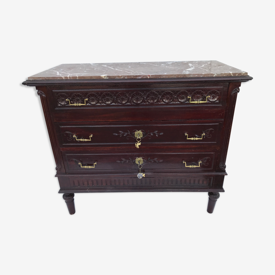 Commode ancienne dessus marbre | Selency