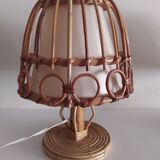 Pair of bamboo lamps