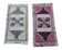 Set of 2 vintage handmade Turkish rugs 49x89 cm