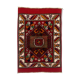 Vintage western Turkish rug oriental 120x80 cm tribal carpet, red
