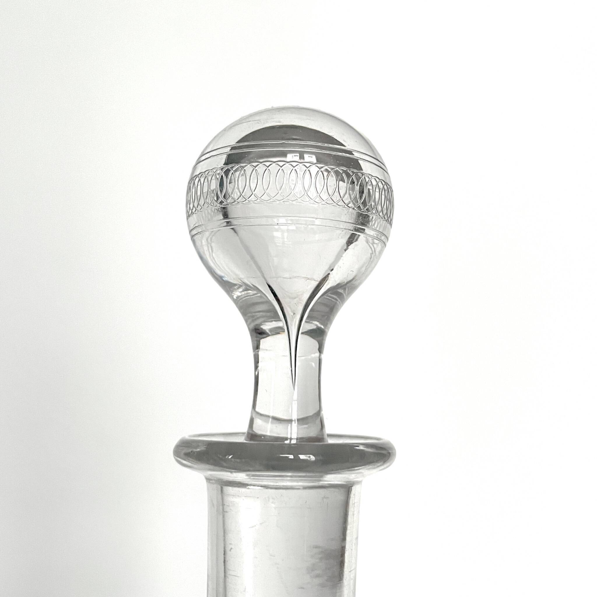 Carafe en cristal Baccarat | Modèle Athénienne | Style Art Nouveau
