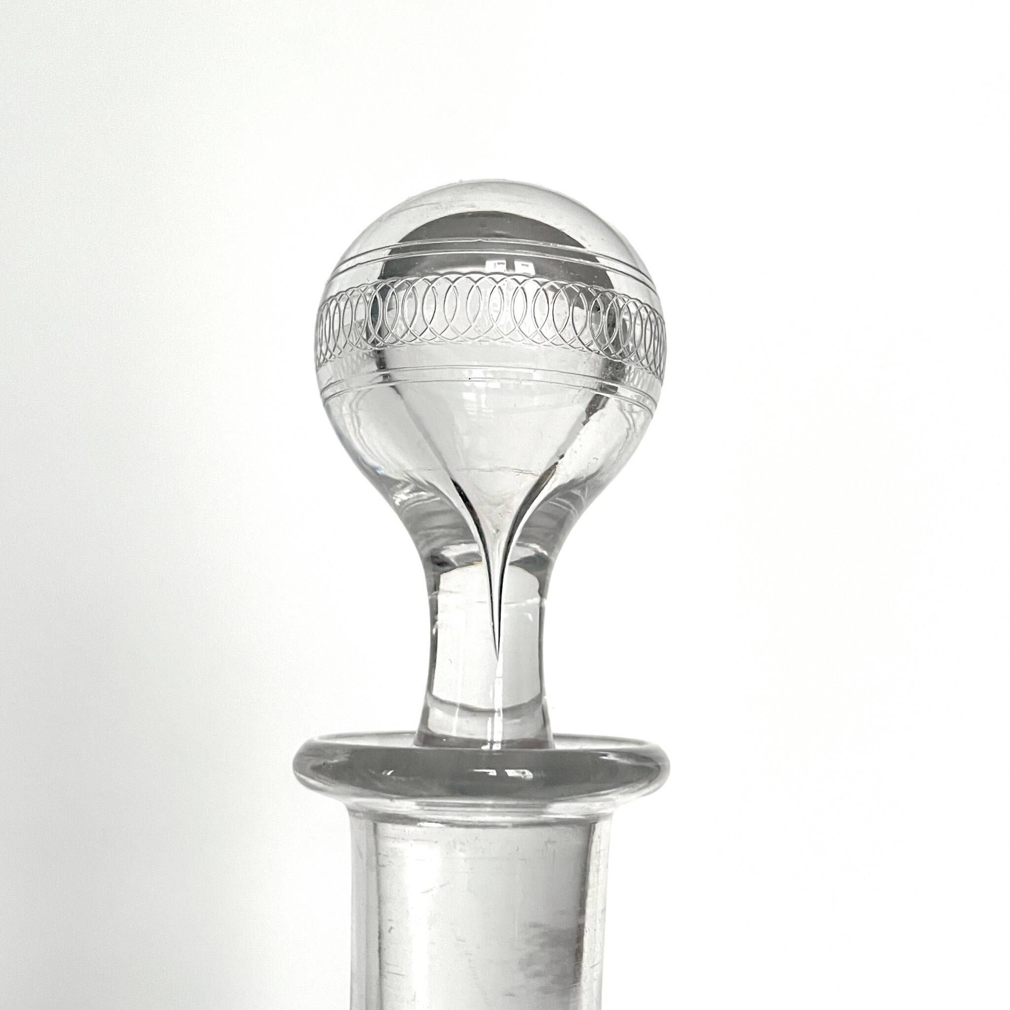 Baccarat crystal decanter | Athenian model | Art Nouveau style