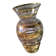 1960s vase with gold stripes