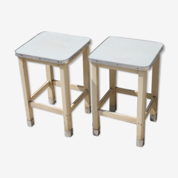Pair of small stools years 50