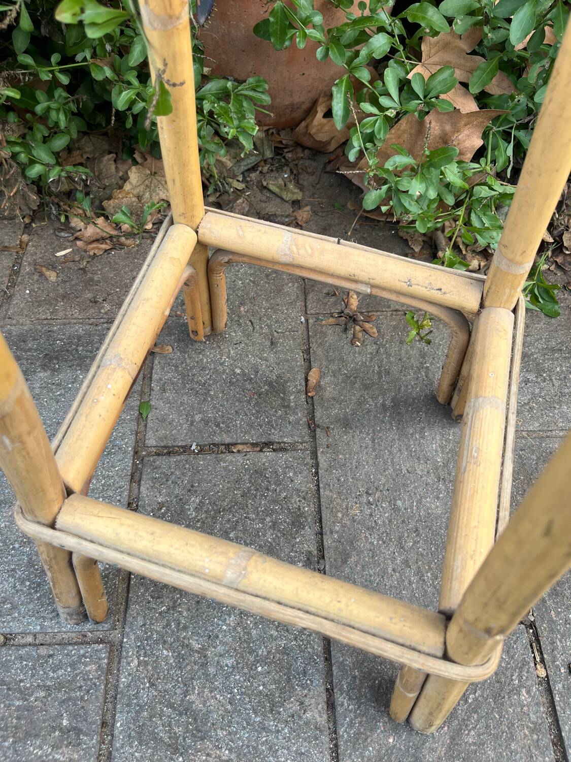 Bamboo side table