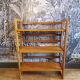 Vintage foldable wooden bookseller bookcase