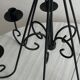 Black metal hanging chandelier