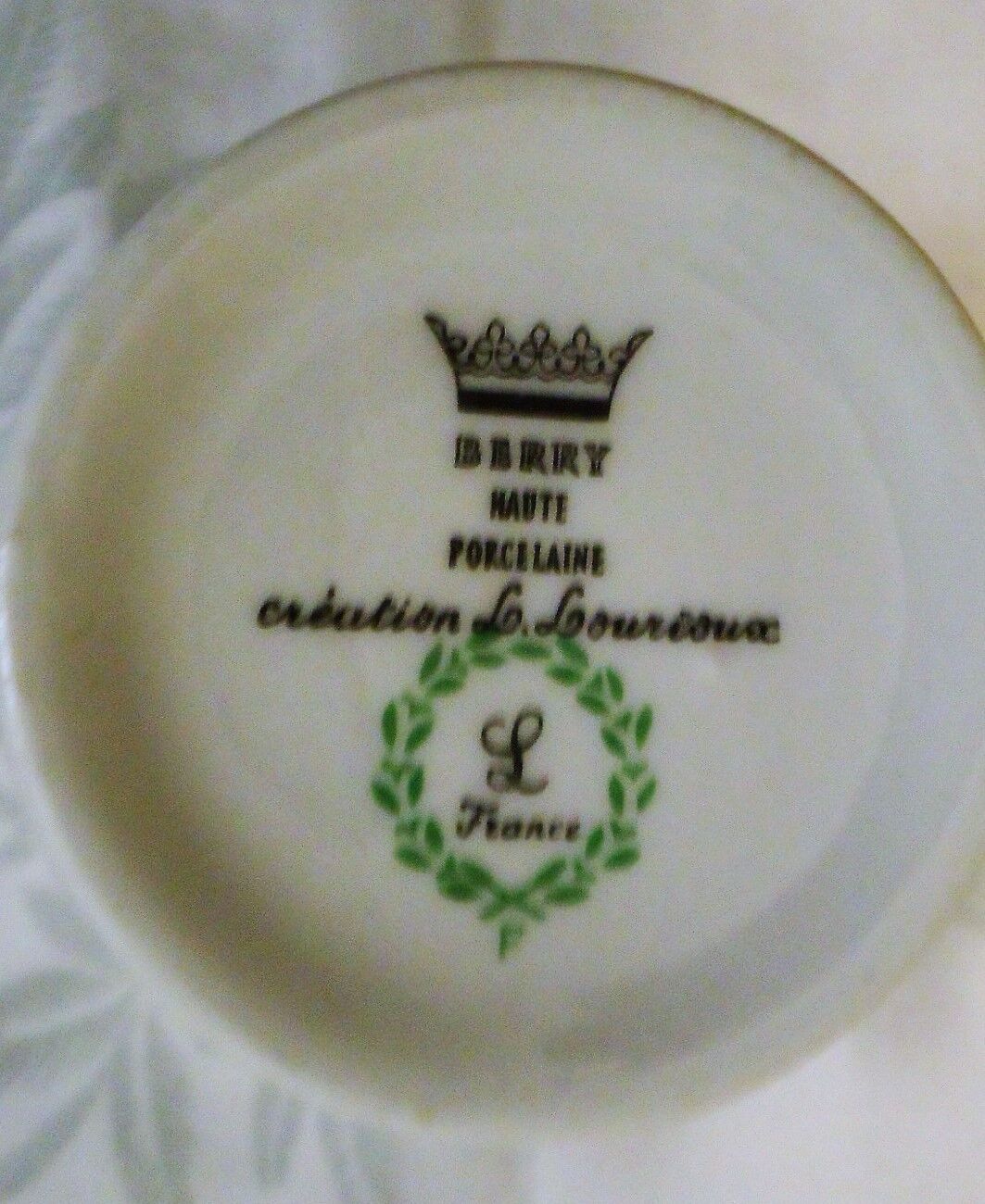 Set of 6 cups and 6 saucers vintage Louis lourioux