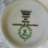 Set of 6 cups and 6 saucers vintage Louis lourioux