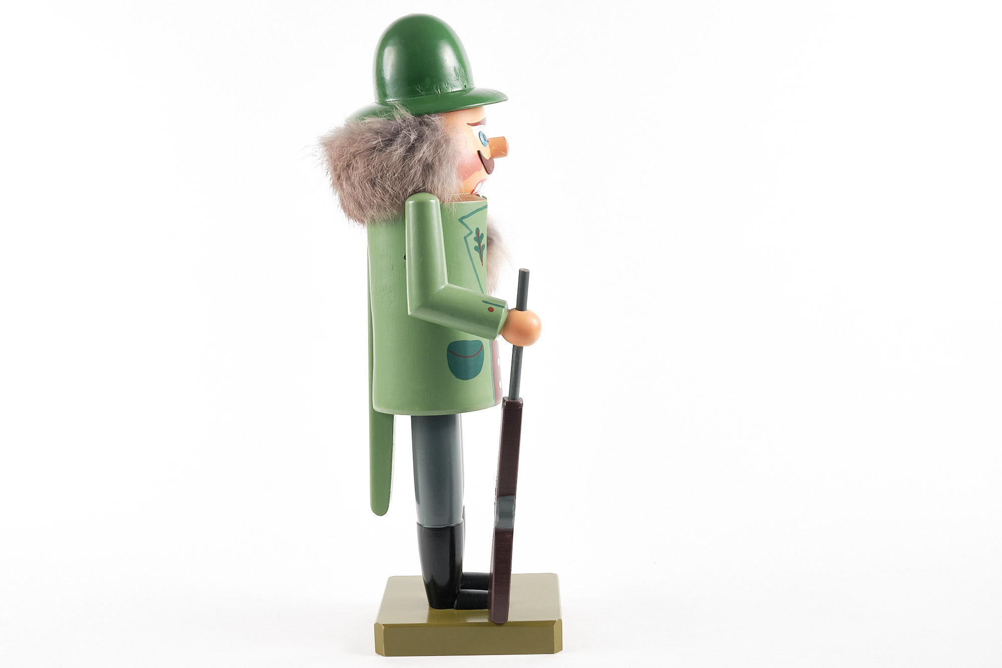 Nutcracker Erzgebirge, sculpted, vintage, GDR hussar.