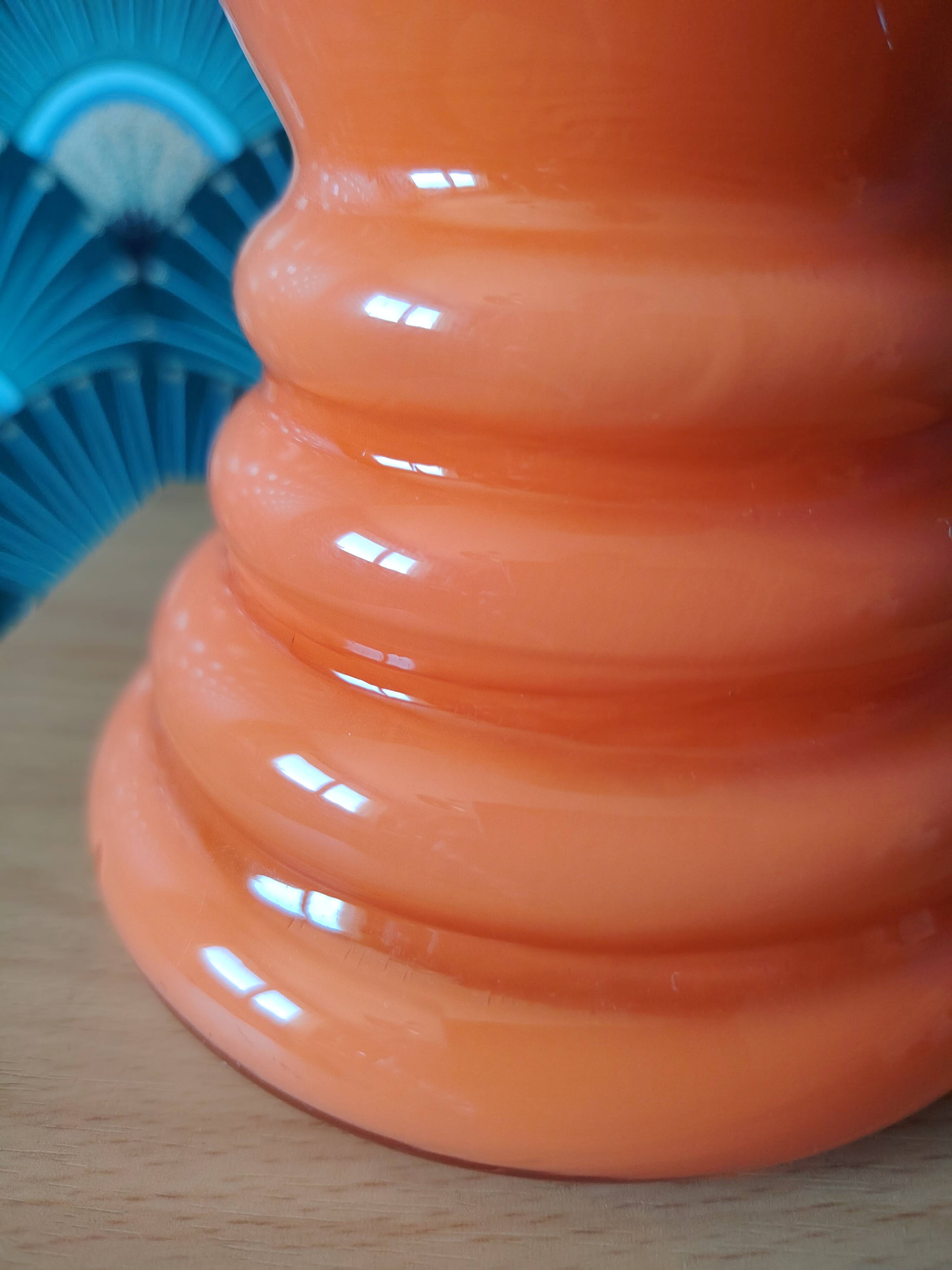 Monumental vase in opaline glass with multiple layers, Murano style 1950/1960.