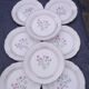 Ensemble de 8 assiettes plates  vintage,céramique de Digoin Sarguemines