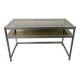 Aluminum and Glass Desk