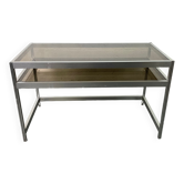 Aluminum and Glass Desk