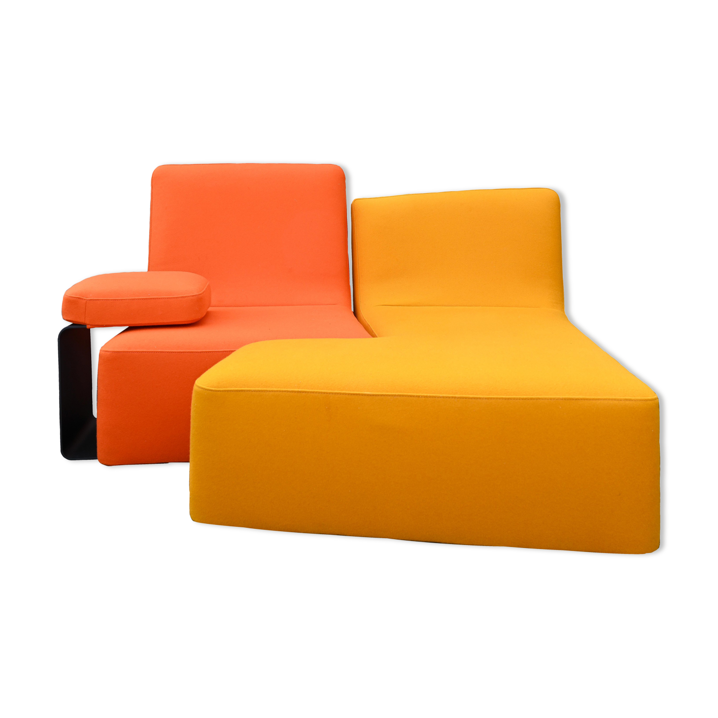 Modular sofa Confluences model " Toi et Moi Chair " designed by Philippe Nigro for Ligne Roset