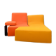 Modular sofa Confluences model " Toi et Moi Chair " designed by Philippe Nigro for Ligne Roset