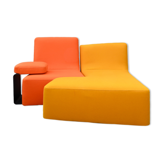Modular sofa Confluences model " Toi et Moi Chair " designed by Philippe Nigro for Ligne Roset