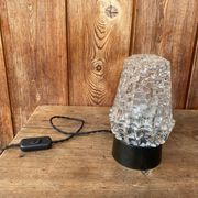 Lampe de chevte en verre à poser vintage