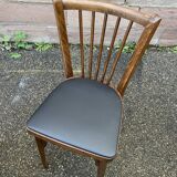 paire de chaises Baumann café bistrot 1960