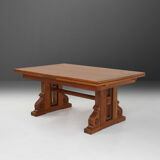 Art Deco dining table in oak 1940's