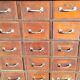 Old sideboard workshop furniture 49 drawers vintage design