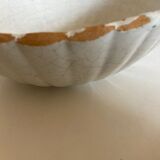 Enamelled earth godrons cup Vieux Moustiers 19th