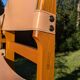 4 solid elm chairs Maison Regain, France 1970s