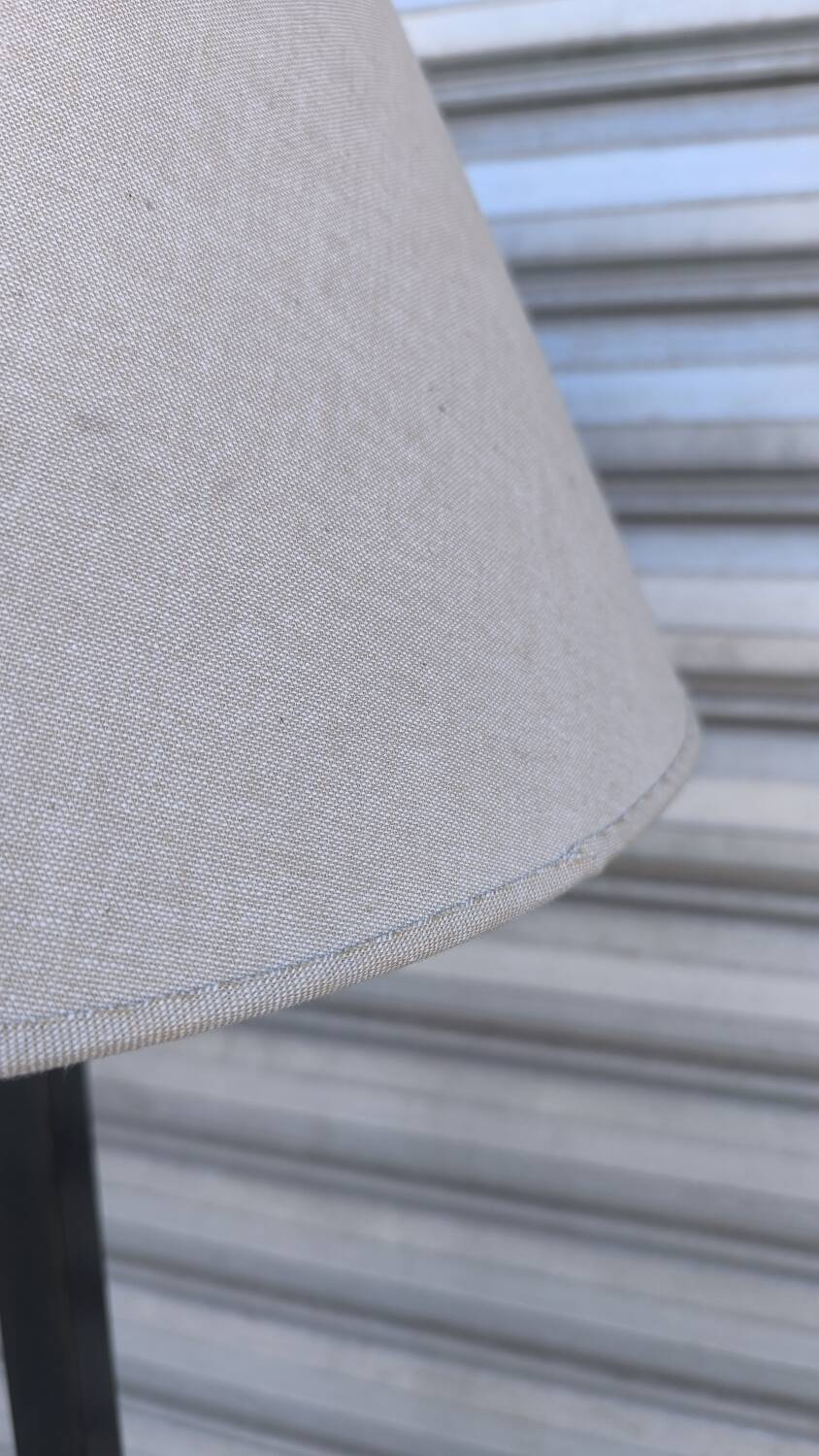 Wrought iron tripod floor lamp 1960