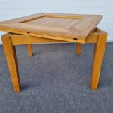 Table repas transformable carré octogonale années 80
