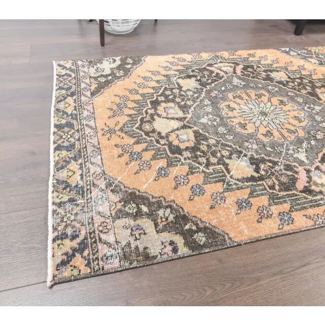 Turkish Oushak Wool Runner 97x365