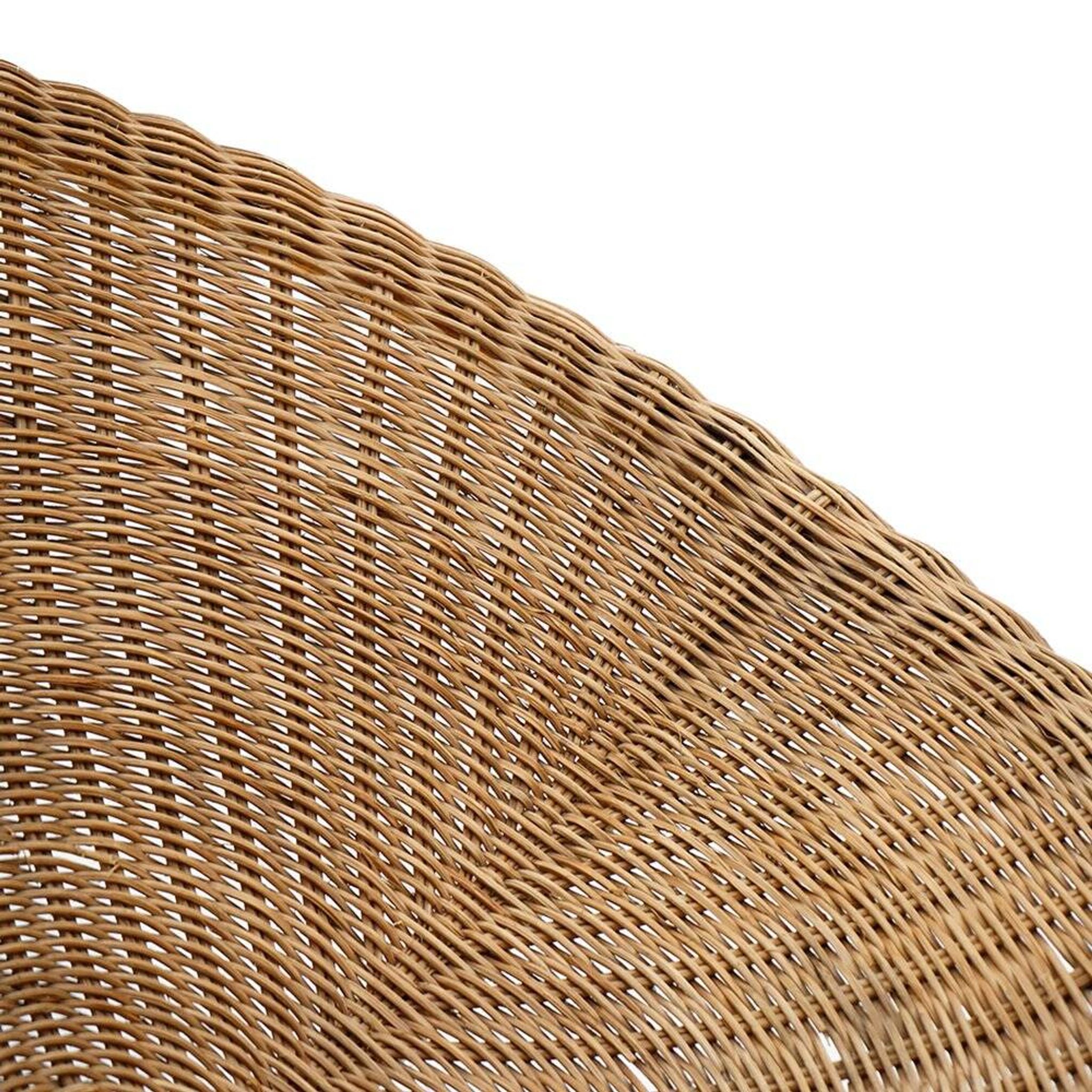 Fauteuil en rotin tressé, années 1950